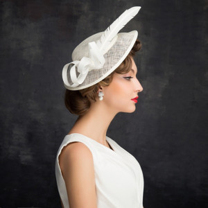 22825BH01 handmade bridal hat