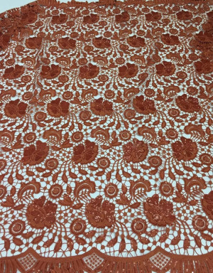 #22915BLF071# 5 yards Multi Colors Sequins Venice Lace High End Haute Couture Bridal Lace Fabric Wedding Formal Wear Evening Party Prom Dresses Guipure Lace with Sequins