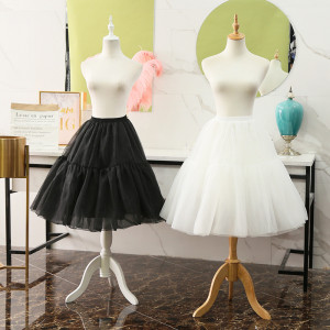 60 cm Organza Petticoats,Lolita Fluffy Petticoat, 2 layer Organza Petticoat, A-line Lolita Petticoat
