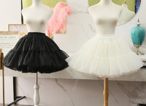 Women Organza Petticoat,Bridal wedding mini Crinoline,Ruffle Prom Dress Short Underskirt, Puffy Skirt