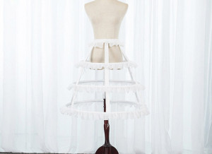 Ivory cage Petticoat,Bridal chiffon regulated Crinoline,Ruffle Prom Dress Short Underskirt, Puffy Skirt