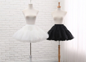Ivory Organza Petticoat,Bridal wedding Short Crinoline,Ruffle Prom Dress Short Underskirt, Puffy Skirt