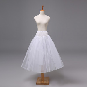 2 layers Hard Tulle Petticoat Hoopless Crinoline Slip Underskirt Petticoat