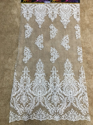 #471766CL Off White Corded Bridal Lace