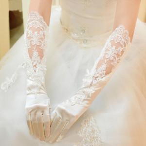 Long Tulle Wedding Bridal Gloves, Satin Wedding Bridal Gloves White, Gloves For Formal Event, Party, Cosplay