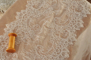 3 Meters French Eyelash Alencon Lace Victorian Style Wedding Lace Bridal Antique Style Lace Trim