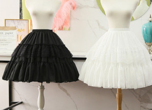 Cosplay Petticoat,Bridal chiffon Short Crinoline,Ruffle Prom Dress Short Underskirt, Puffy Skirt