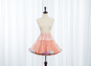 45 cm Pink Short Tulle Ball Gown 50s Vintage Short Lolita Petticoat Underskirt Tutu Rockabilly Skirt Crinoline Slip